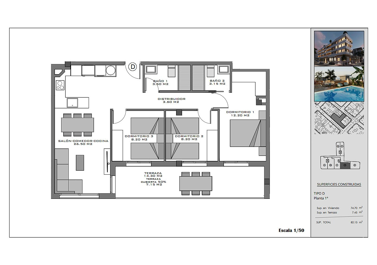 İspanya, Costa Blanca, Santa Pola Merkezde Satılık Sıfır Daireler - 132495