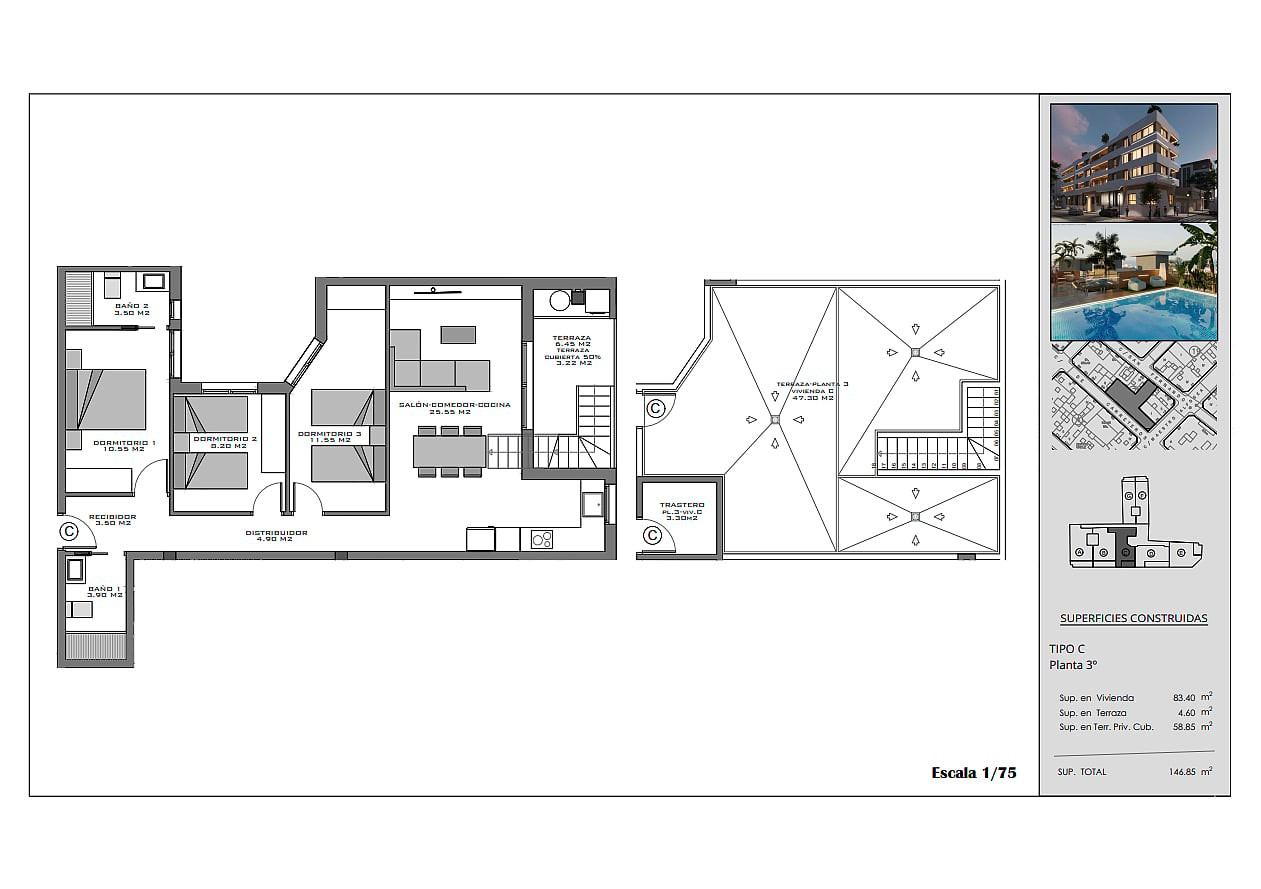 İspanya, Costa Blanca, Santa Pola Merkezde Satılık Sıfır Daireler - 132501