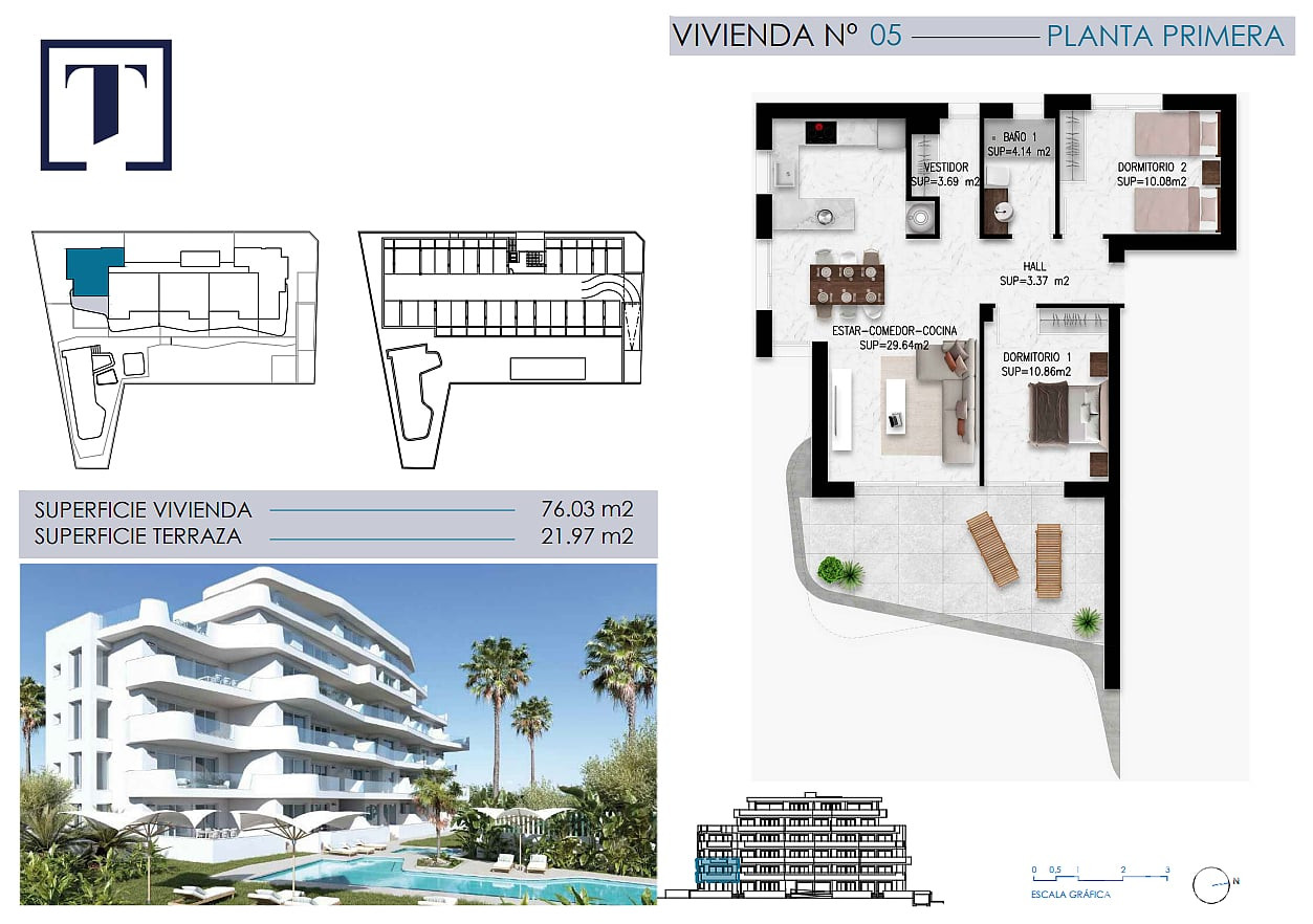 İspanya Costa Blanca Mil Palmeras'ta Satılık Deniz Manzaralı Daireler - 132561