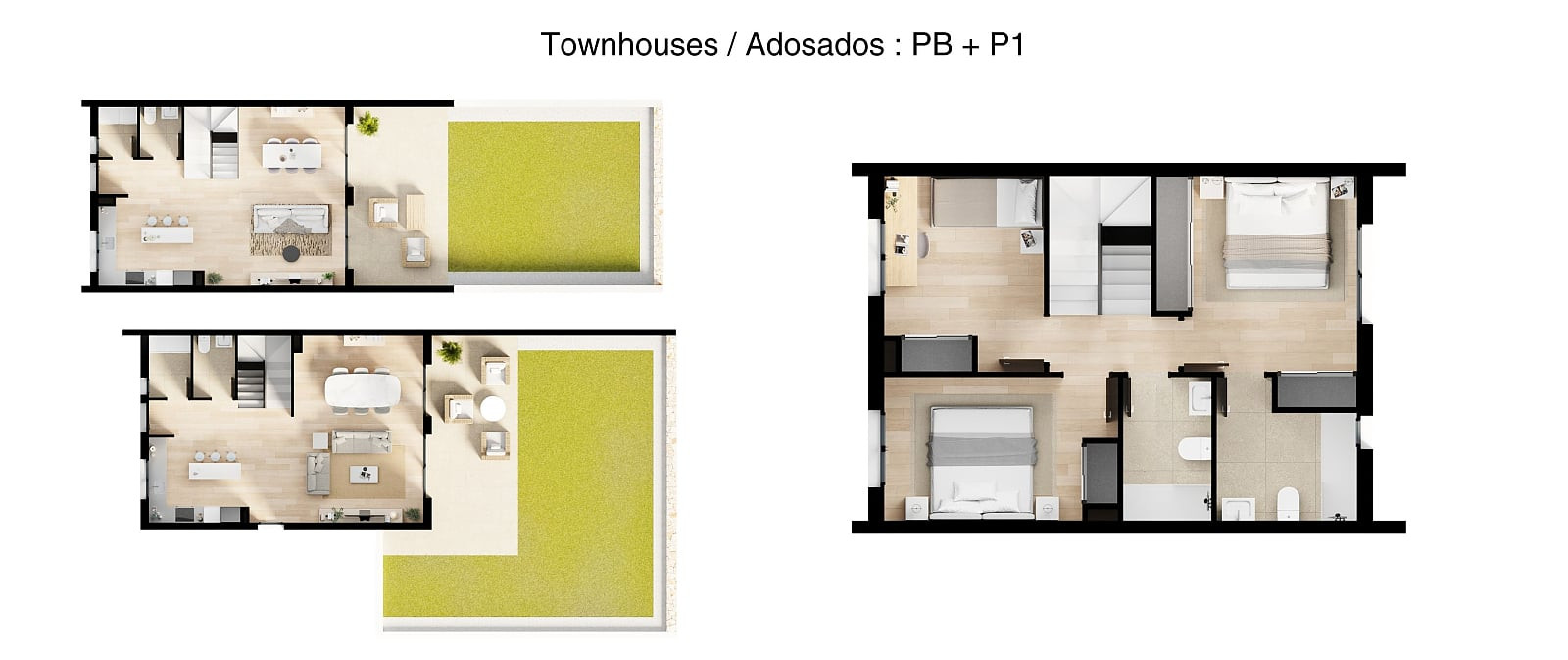 Sea View Townhouses for Sale in Finestrat, Costa Blanca, Spain - 132620