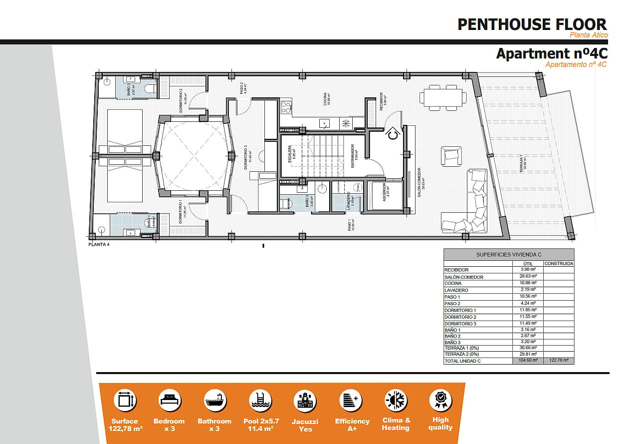 Central Apartments for Sale in Torrevieja, Costa Blanca, Spain - 132950