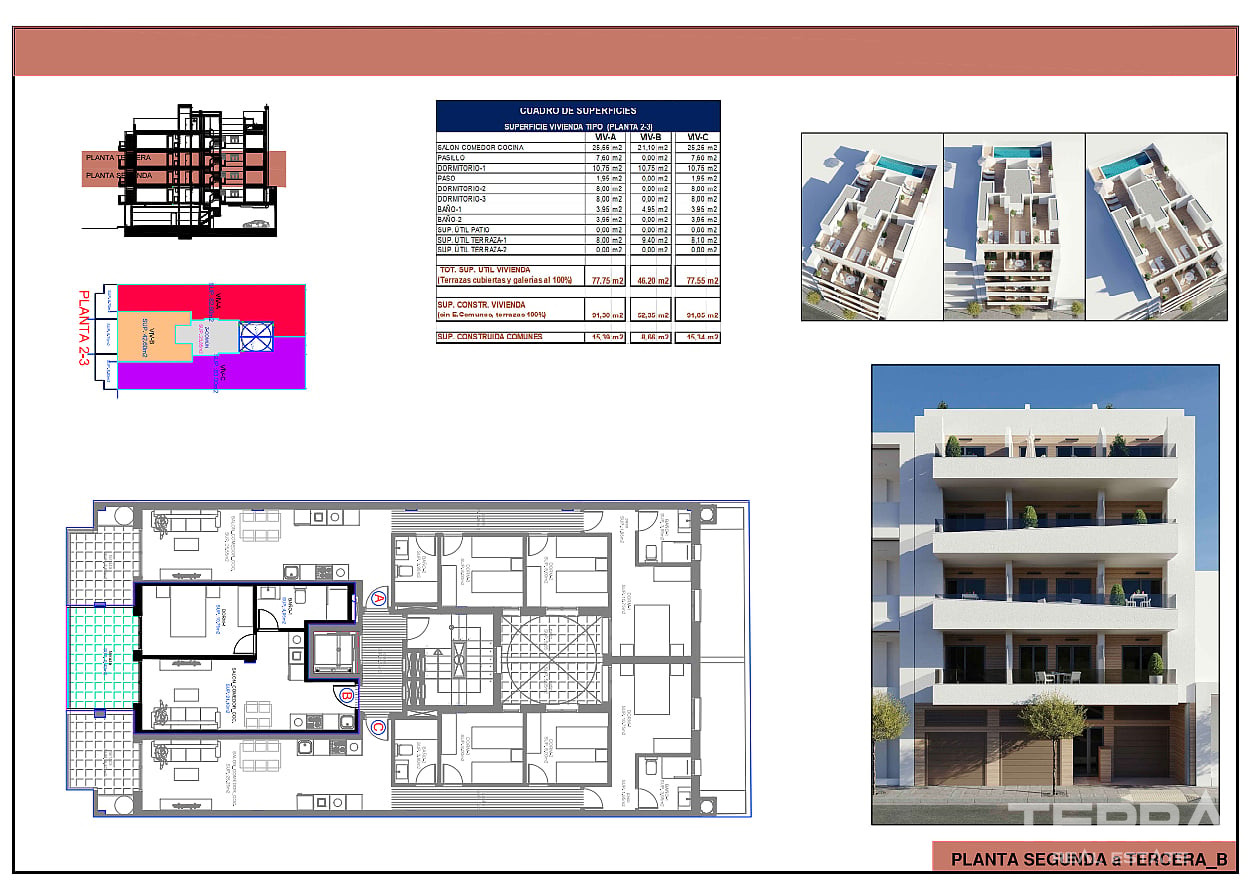 İspanya, Torrevieja, Costa Blanca'da Satılık Merkezi Daireler - 133046
