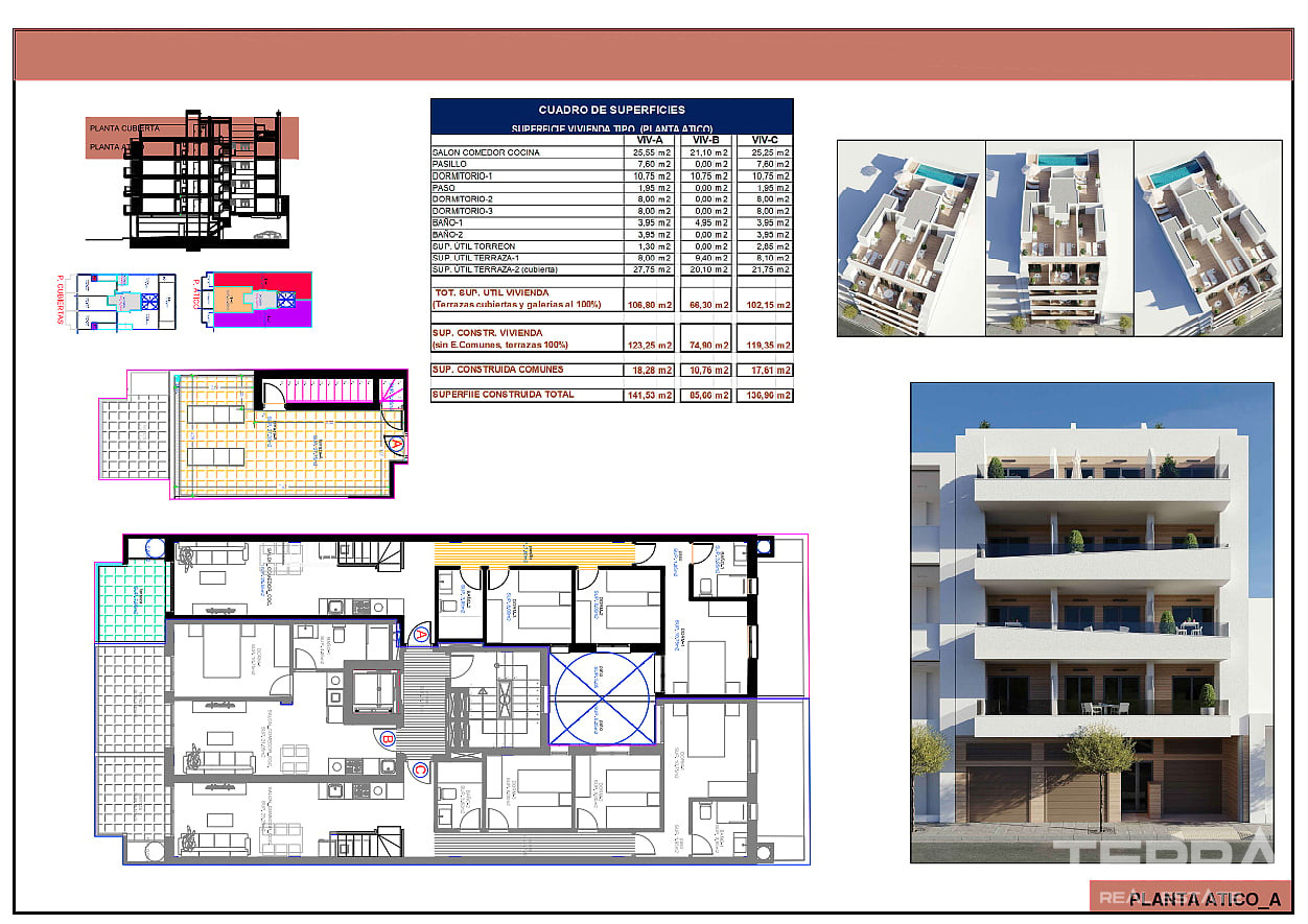 İspanya, Torrevieja, Costa Blanca'da Satılık Merkezi Daireler - 133048