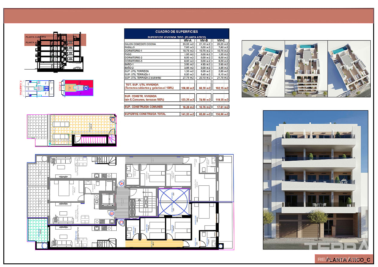İspanya, Torrevieja, Costa Blanca'da Satılık Merkezi Daireler - 133050