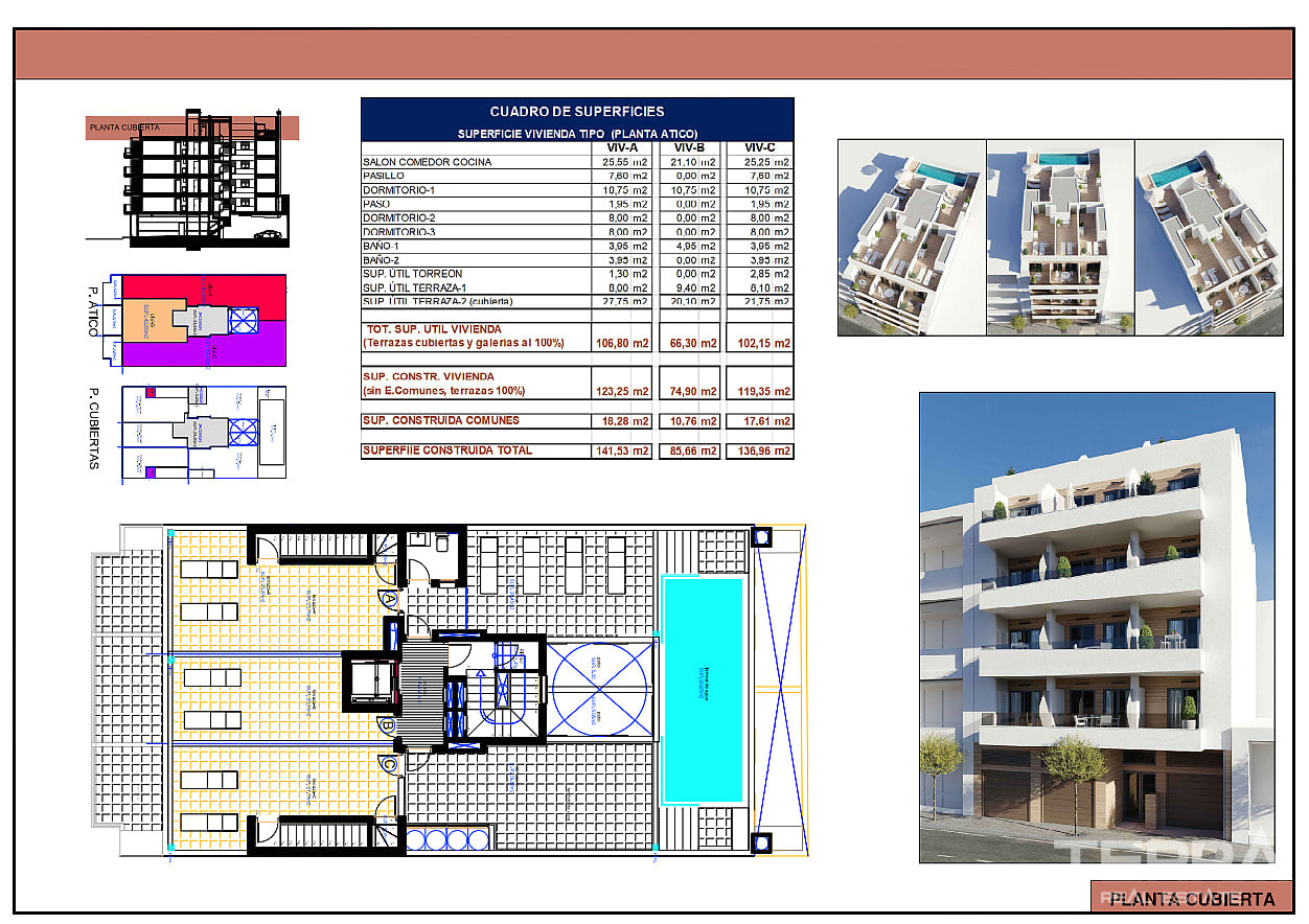 İspanya, Torrevieja, Costa Blanca'da Satılık Merkezi Daireler - 133051