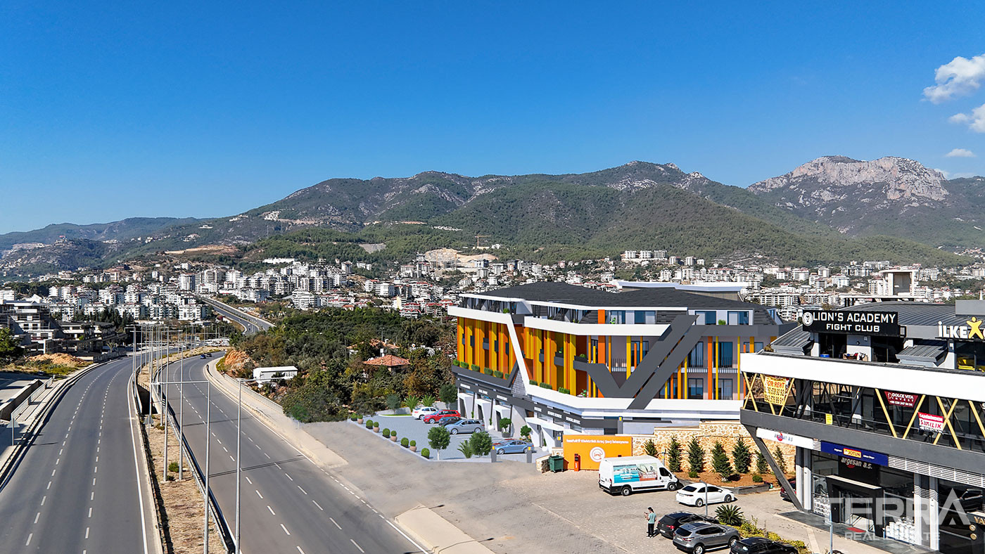 Erhvervsejendomme til salg i Oba, Alanya, Tyrkiet - 133087