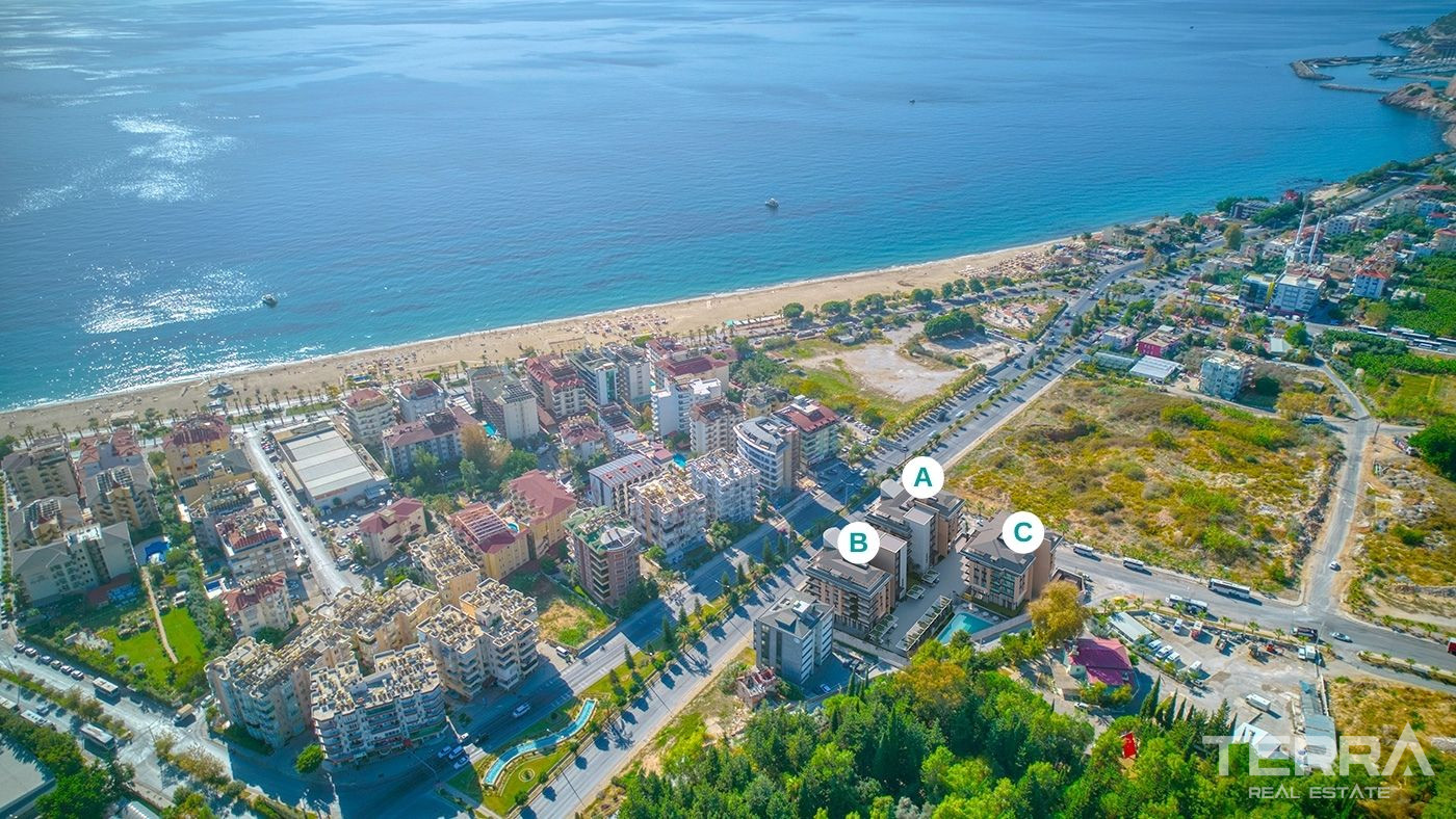 Apartments for Sale Near Cleopatra Beach in Alanya Center, Turkey - 133107