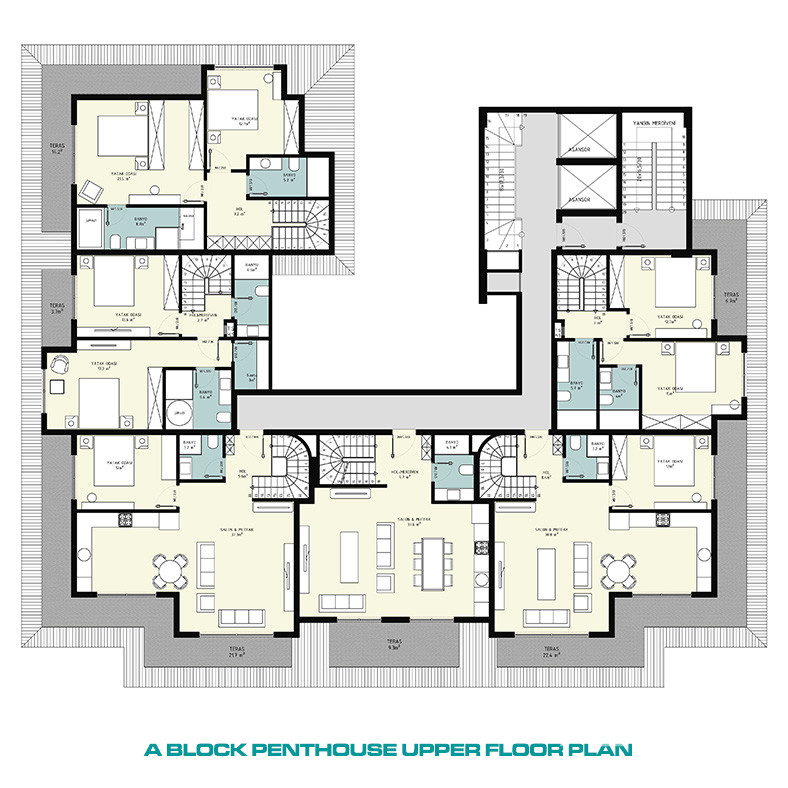 Apartments for Sale Near Cleopatra Beach in Alanya Center, Turkey - 133120