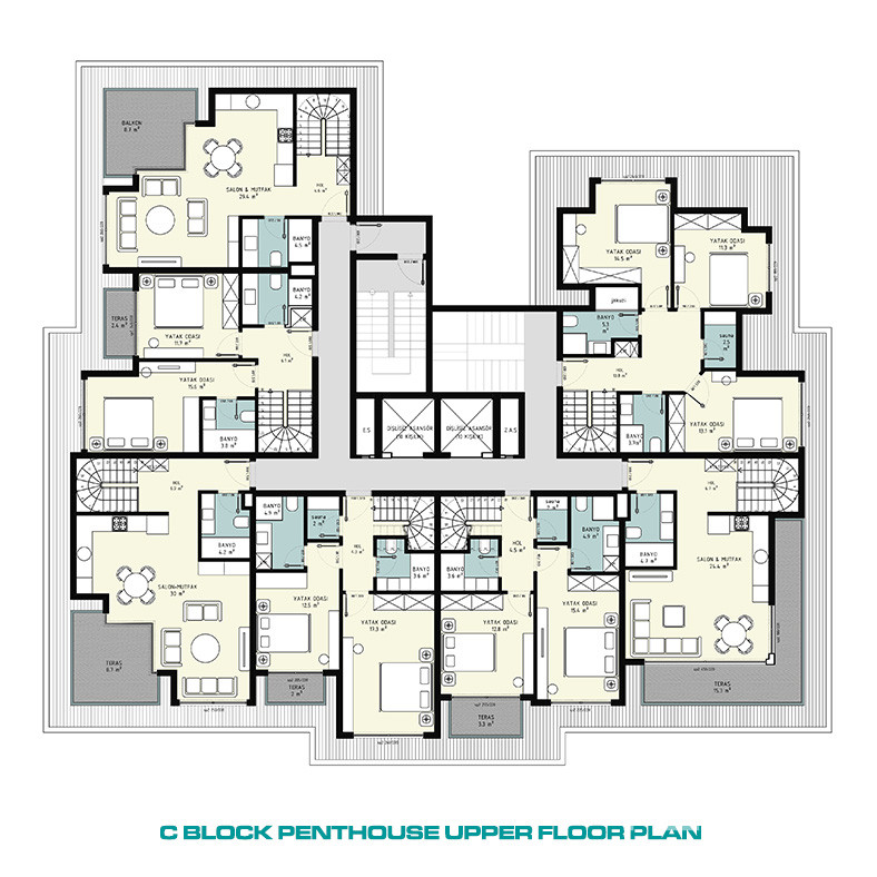 Apartments for Sale Near Cleopatra Beach in Alanya Center, Turkey - 133125