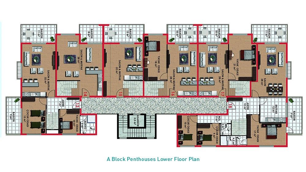 Myra Park Apartments in Kestel, Alanya - 8059