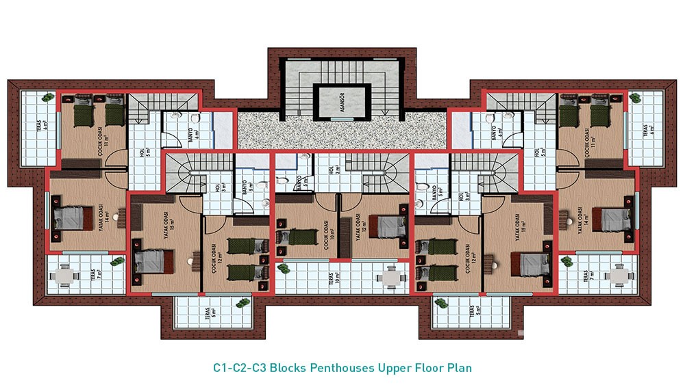 Myra Park Apartments in Kestel, Alanya - 8075