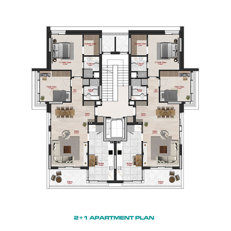 Luxury Apartments for Sale in Konyaaltı, Antalya, Turkey - 133298