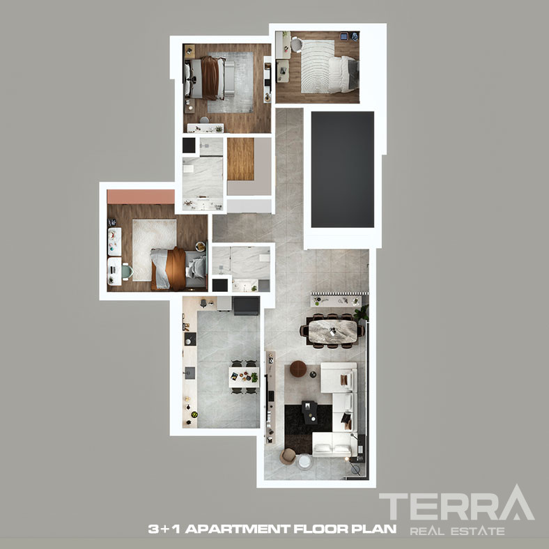 Apartments for Sale in Kepez, Antalya, Turkey - 133353