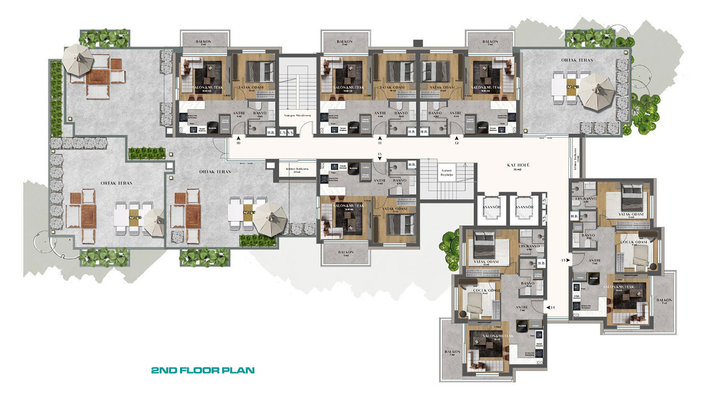 Apartments for Sale in Altıntaş, Antalya, Turkey - 133452
