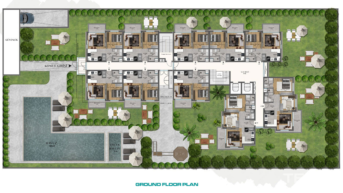 Apartments for Sale in Altıntaş, Antalya, Turkey - 133455