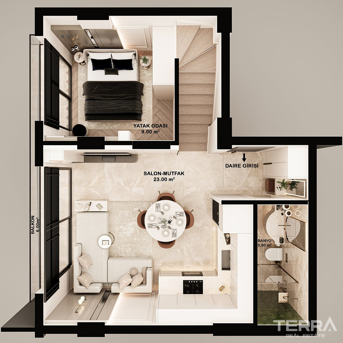 3 Bedroom Apartments for Sale in Fethiye, Muğla, Turkey - 135796