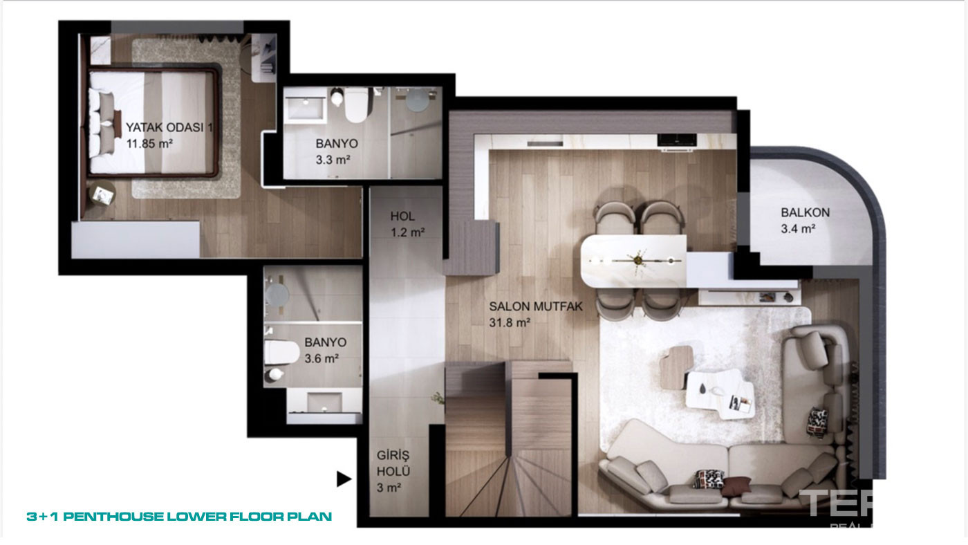 Luxury Apartments for Sale in Konyaaltı, Antalya, Turkey - 135874