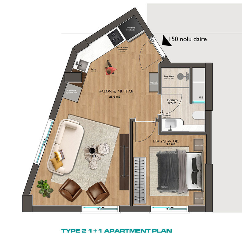 Apartments for Sale in Konyaaltı, Antalya, Turkey - 135983