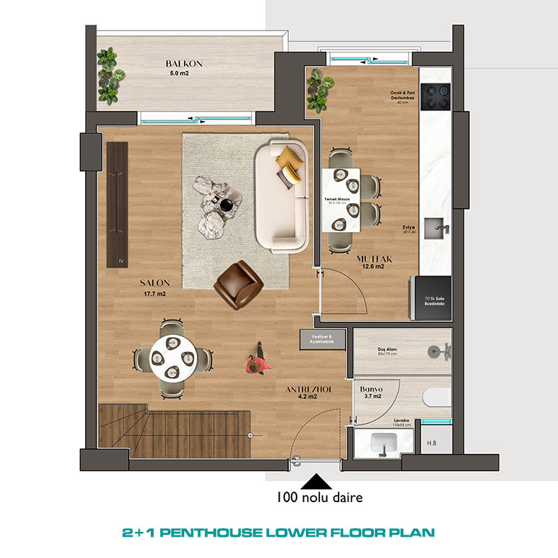 Apartments for Sale in Konyaaltı, Antalya, Turkey - 135986