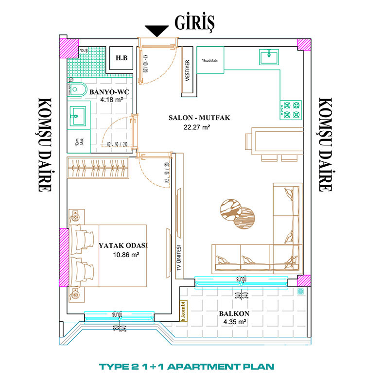 Apartments for Sale in Altıntaş, Antalya, Turkey - 136112