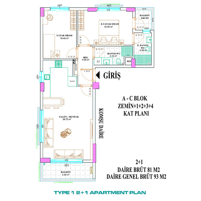 Apartments for Sale in Altıntaş, Antalya, Turkey - 136113