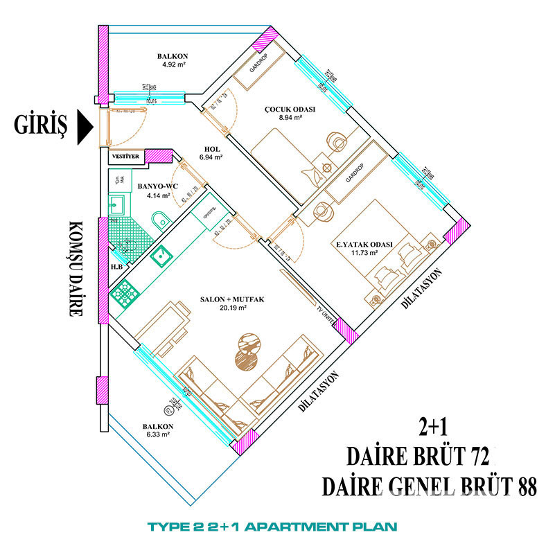 Apartments for Sale in Altıntaş, Antalya, Turkey - 136115
