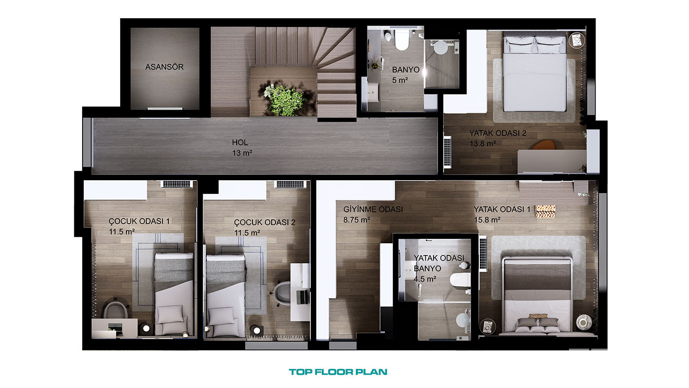 Detached Villas for Sale in Lara, Antalya, Turkey - 136147
