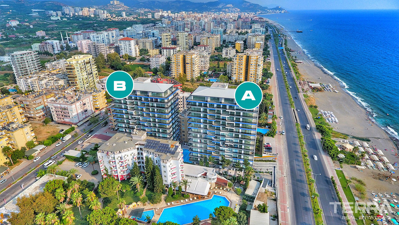 Seafront Apartments for Sale in Alanya, Mahmutlar, Turkey - 100280