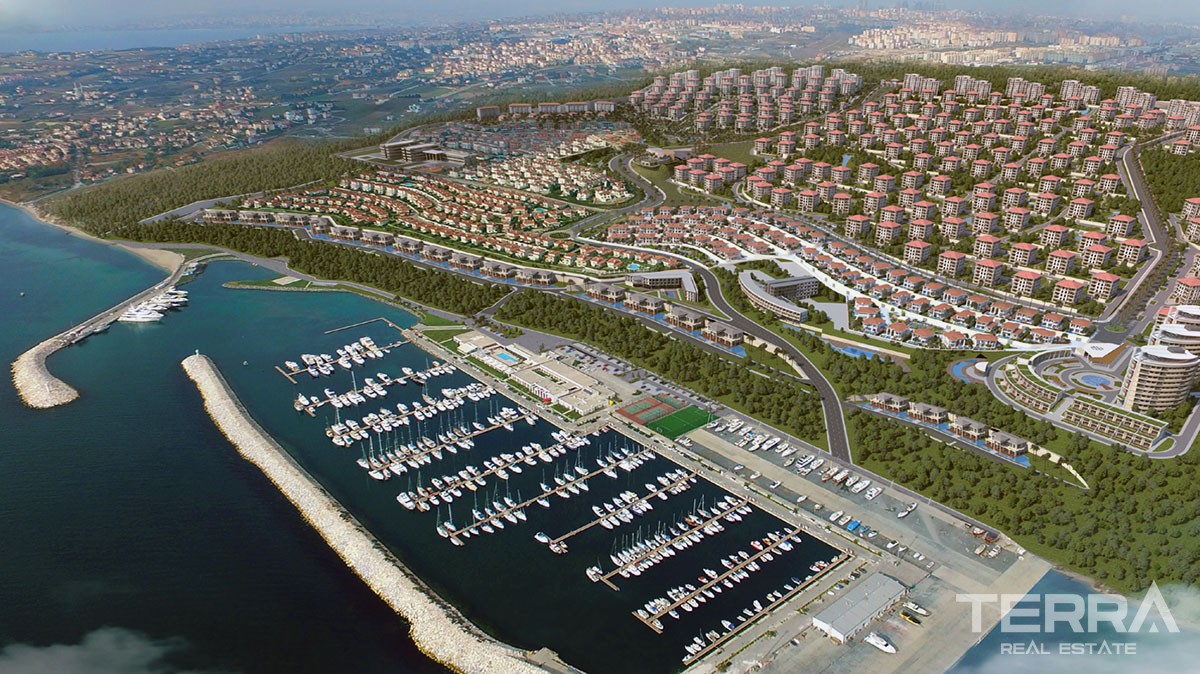 Luxury Apartments for Sale in Istanbul Beylikdüzü with Private Marina - 10500