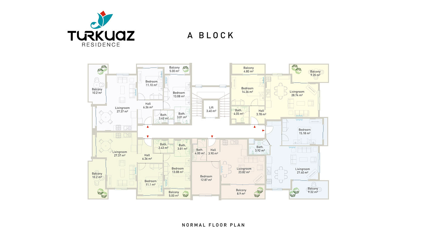 Turkuaz Residence — Apartments for Sale in Kestel, Alanya, Turkey - 104283