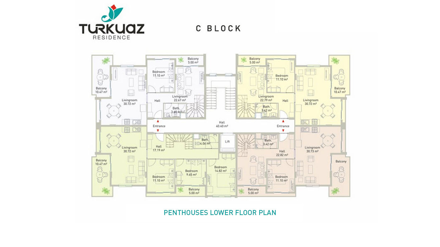 Turkuaz Residence — Apartments for Sale in Kestel, Alanya, Turkey - 104293