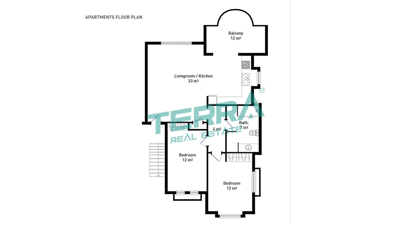 Unique Sea View Apartments for Sale in Cikcilli, Alanya - 100367