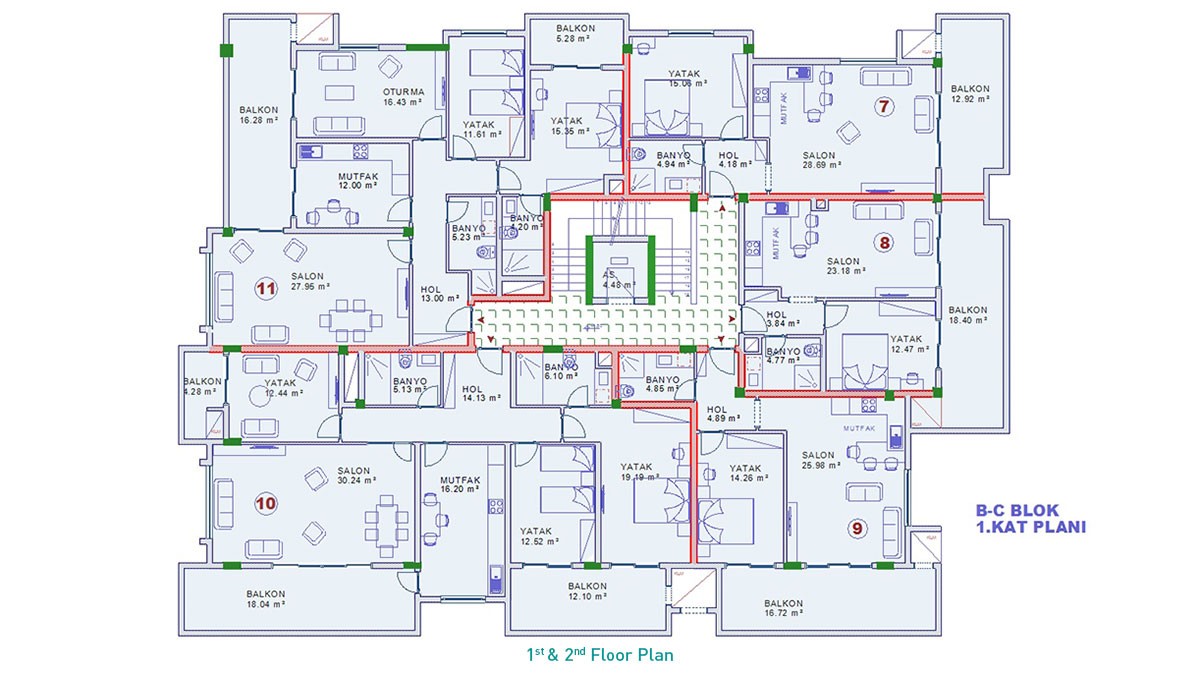 Luxury Apartments for Sale in Oba, Alanya - 10937