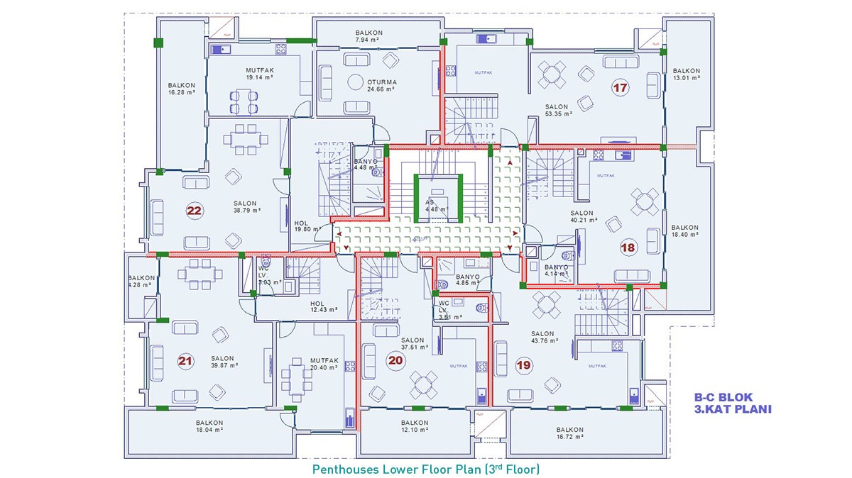 Luxury Apartments for Sale in Oba, Alanya - 10939