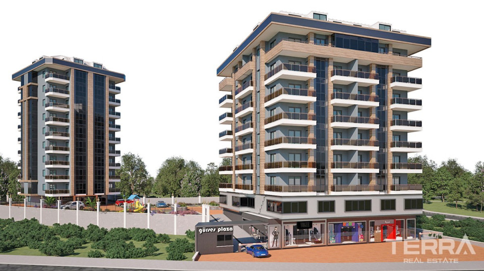 Vizyon Park Apartments in Alanya City Center in a Central Location
