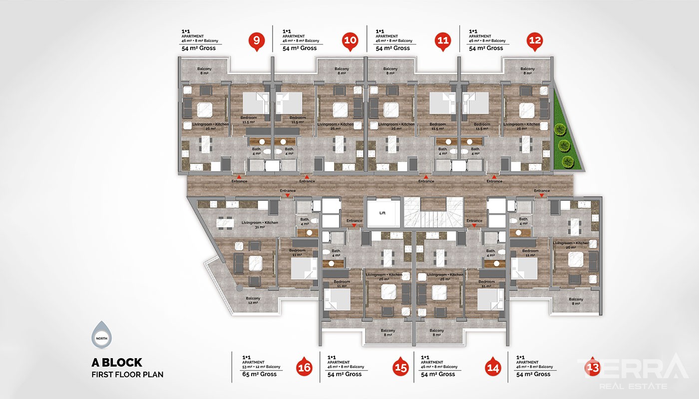 Luxury Apartments for Sale in Alanya City Center – C-Lounge Cleopatra - 12584