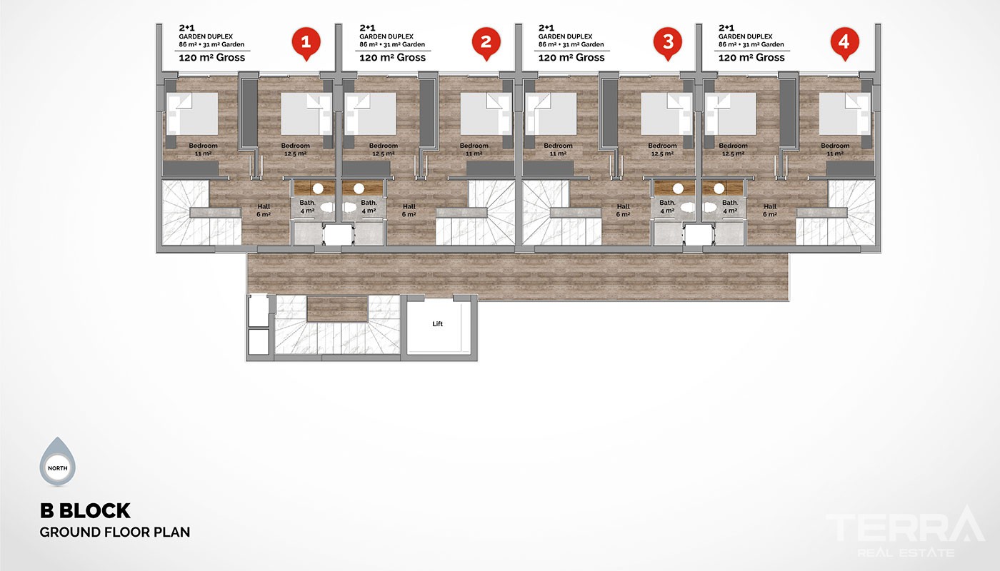 Luxury Apartments for Sale in Alanya City Center – C-Lounge Cleopatra - 12589