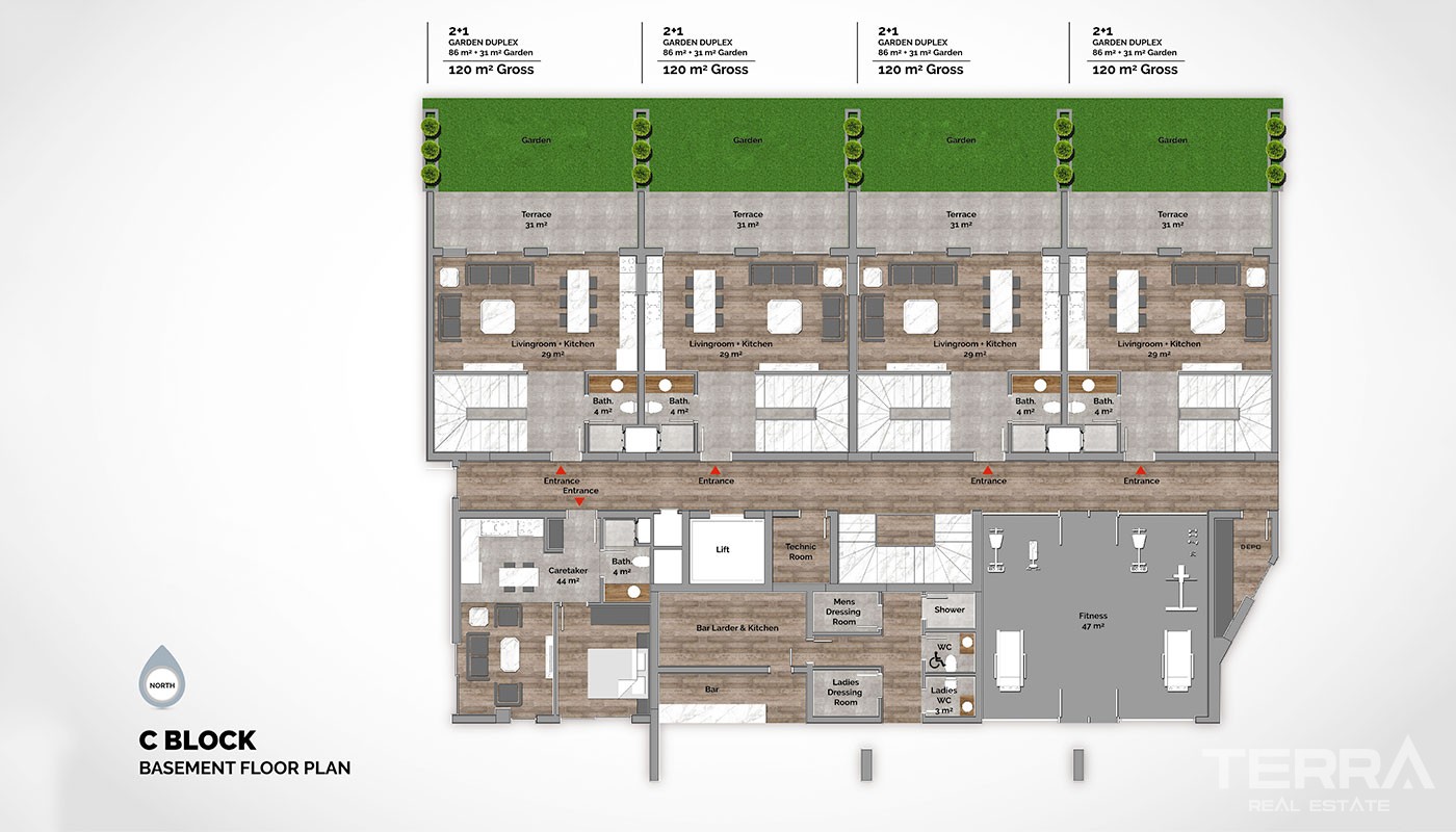 Luxury Apartments for Sale in Alanya City Center – C-Lounge Cleopatra - 12594