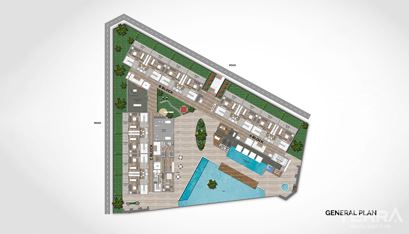 Luxury Apartments for Sale in Alanya City Center – C-Lounge Cleopatra - 12600