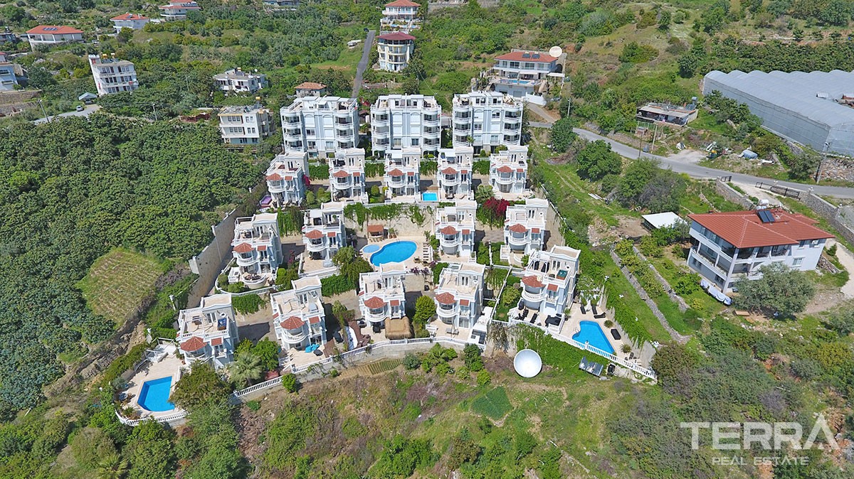 Magnifiques Villas avec Vue sur la Mer à Vendre à Alanya, Cikcilli - 13447