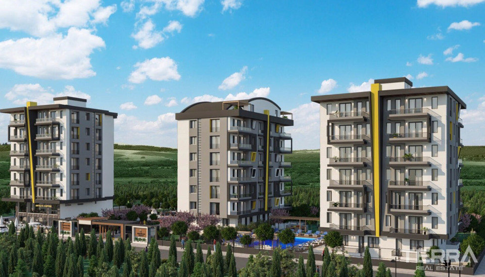 Newly Built Antalya Apartments Close to All Amenities