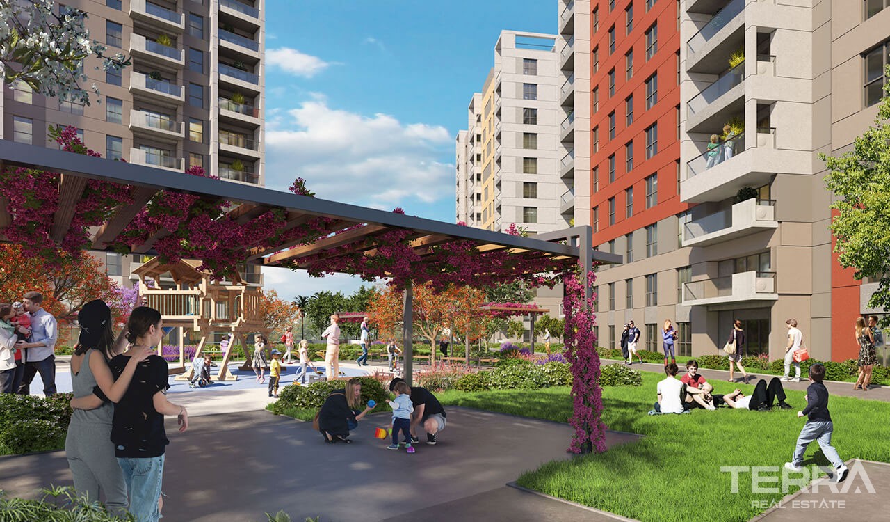 Antalya Apartments in an Impressive Mega Development in Antalya Kepez - 37413
