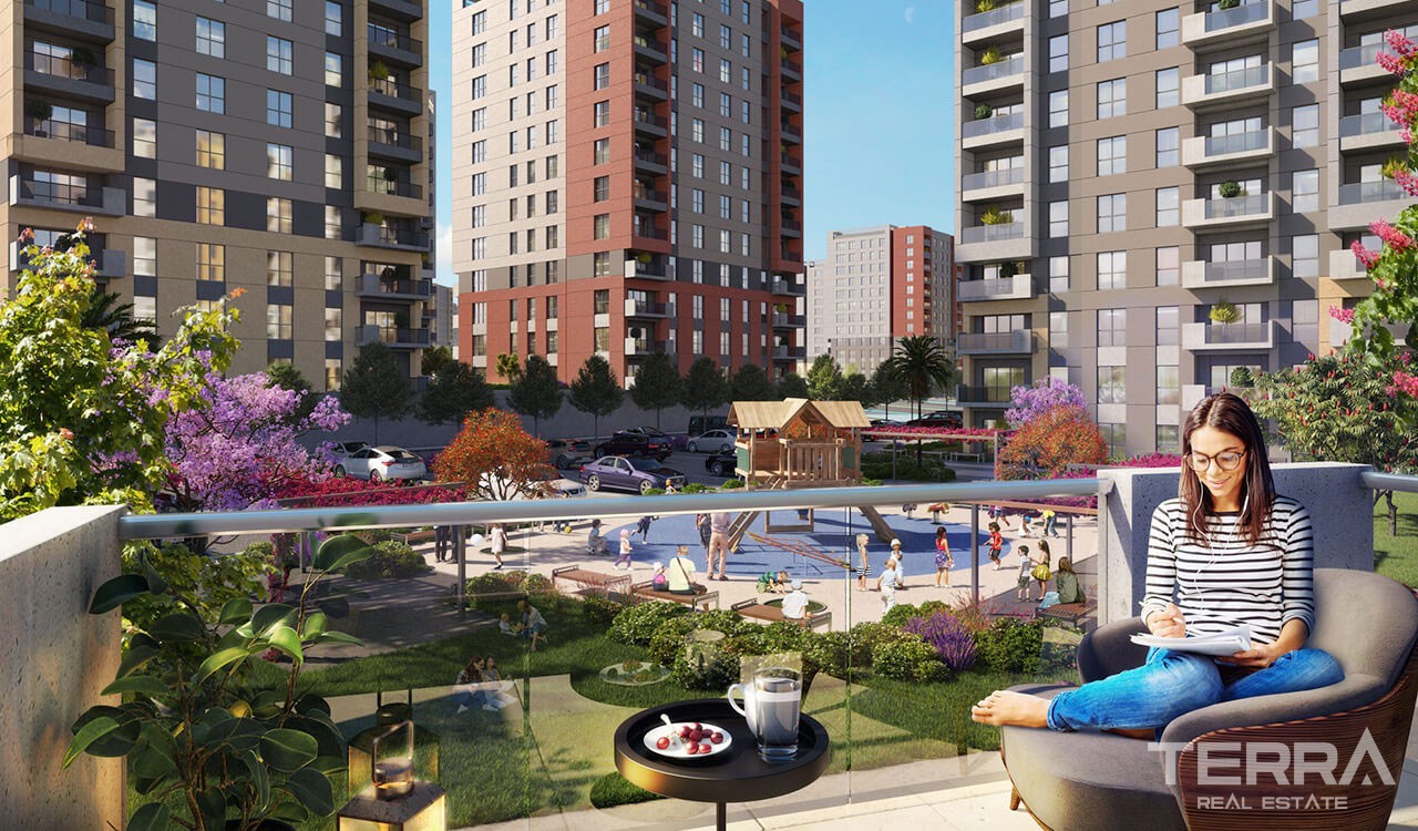 Antalya Apartments in an Impressive Mega Development in Antalya Kepez - 37414