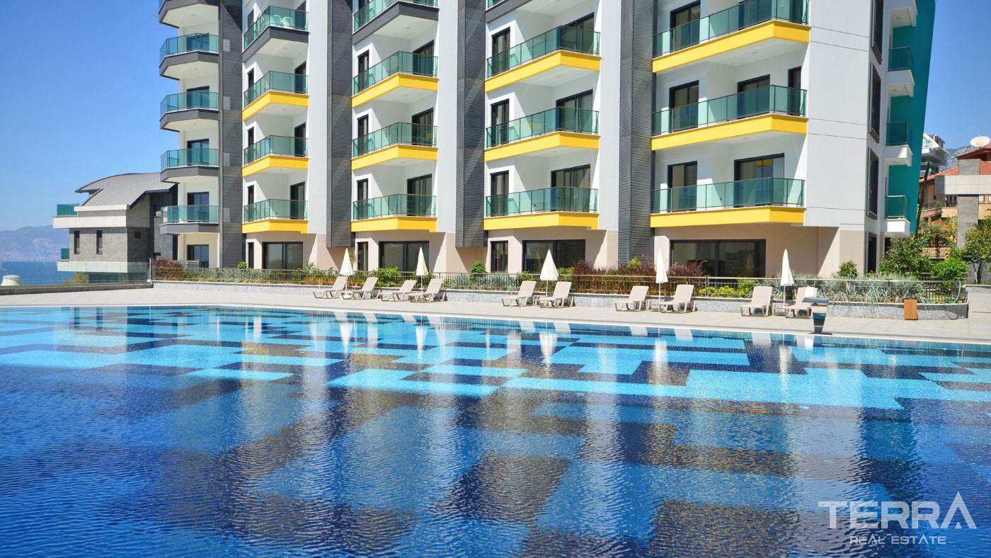 Luxury Sea-front Apartments for Sale in Alanya Kargıcak - 100247