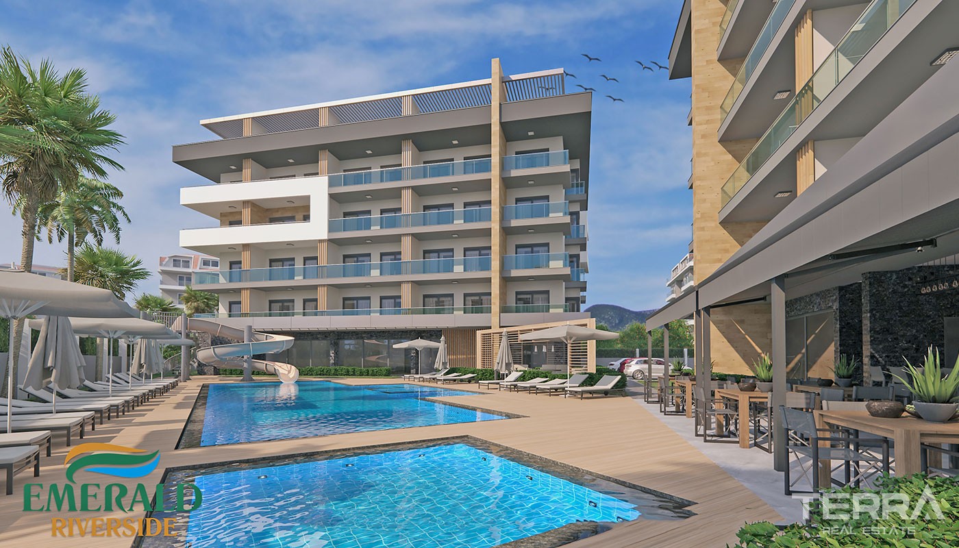 Emerald Riverside — Apartments for Sale in Alanya, Oba, Turkey - 17157