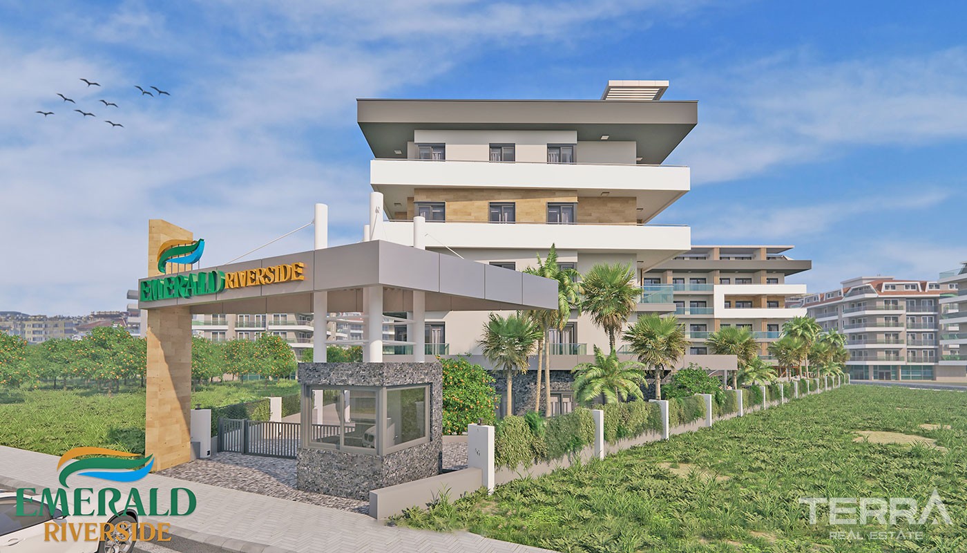 Emerald Riverside — Apartments for Sale in Alanya, Oba, Turkey - 17158