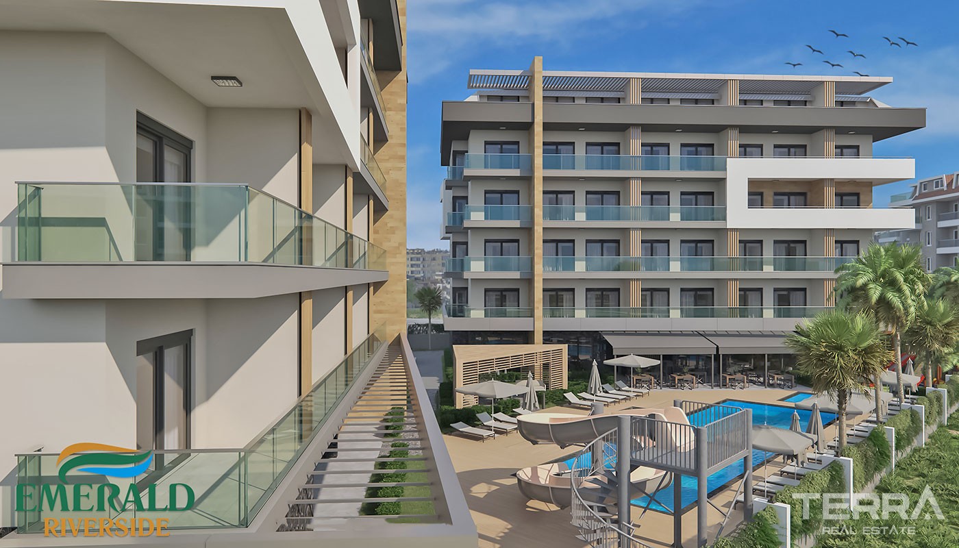 Emerald Riverside — Apartments for Sale in Alanya, Oba, Turkey - 17163