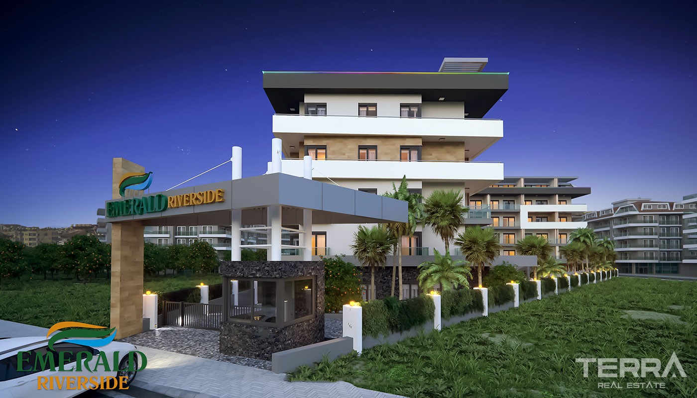 Emerald Riverside — Apartments for Sale in Alanya, Oba, Turkey - 17167
