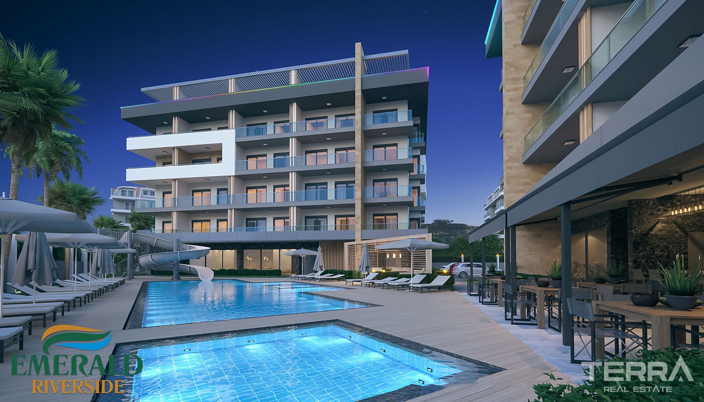 Emerald Riverside — Apartments for Sale in Alanya, Oba, Turkey - 17168