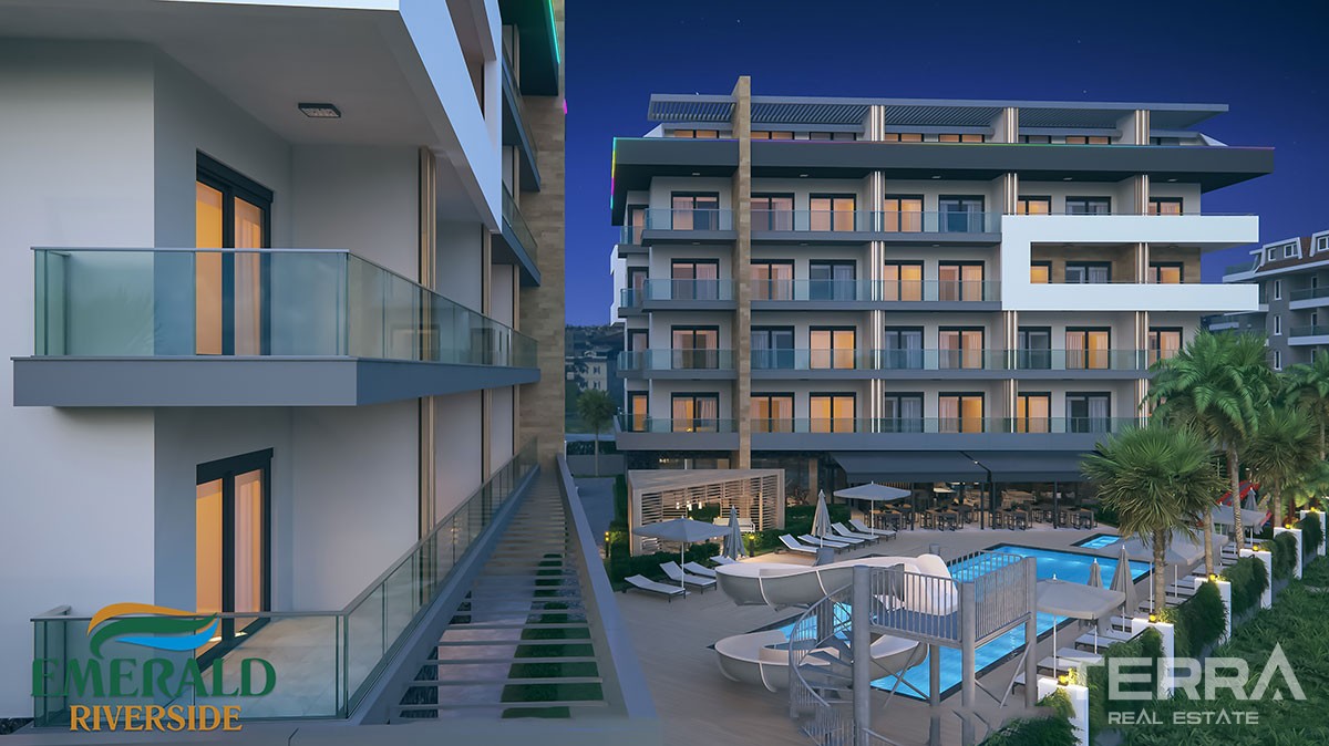 Emerald Riverside — Apartments for Sale in Alanya, Oba, Turkey - 17169